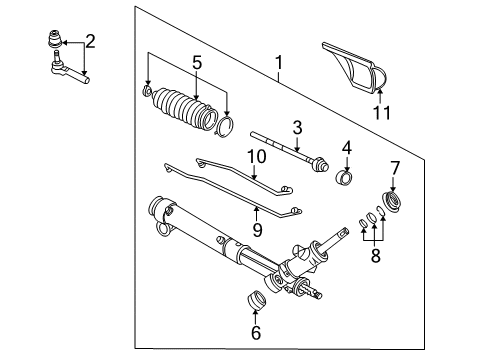 2006 Pontiac Montana Steering Gear & Linkage Diagram