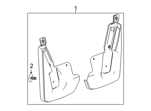 2019 Chevy Suburban Exterior Trim - Fender Diagram