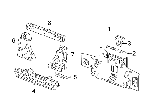 2024 Chevy Camaro Rear Body Diagram