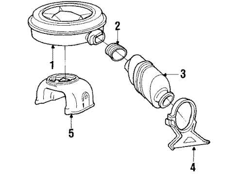 1984 Oldsmobile Cutlass Supreme Air Inlet - Air Diagram 2 - Thumbnail