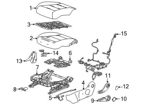 2025 Chevy Equinox Driver Seat Components Diagram 4 - Thumbnail