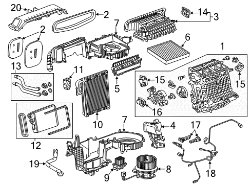 2018 Buick Regal Sportback Inlet Case Diagram for 39121532