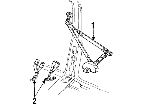 1992 Chevy C1500 Front Seat Belts Diagram