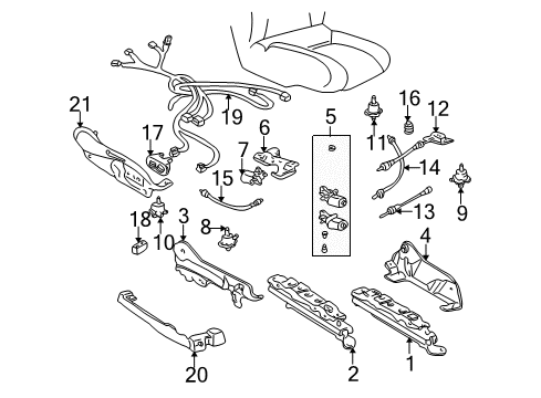 2001 Buick Century Module Diagram for 25638146