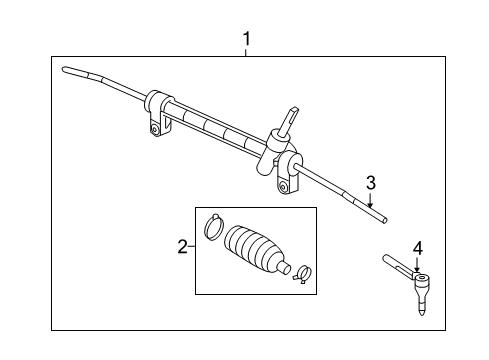 2008 Saturn Vue Steering Gear & Linkage Diagram 2 - Thumbnail