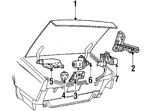 1986 Cadillac Eldorado Trunk Diagram