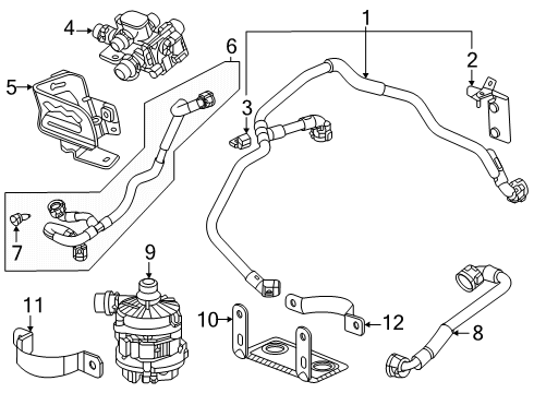 2025 Cadillac ESCALADE IQ Hoses, Lines & Pipes Diagram 5 - Thumbnail