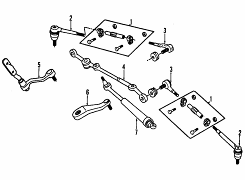1990 Chevy S10 Blazer Steering Gear & Linkage Diagram 8 - Thumbnail