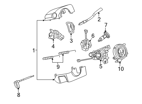 2006 Saturn Relay Cover Package Diagram for 88963433
