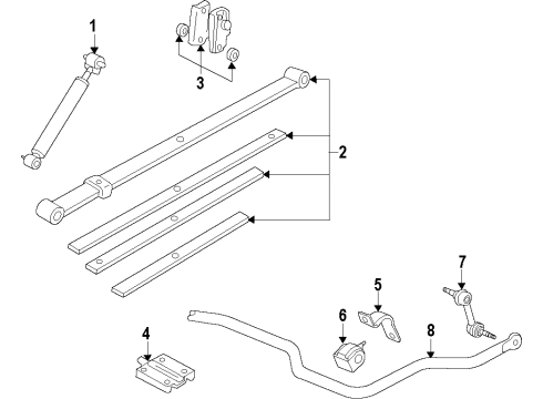 2008 Chevy Colorado Stabilizer Bar & Components Diagram 6 - Thumbnail