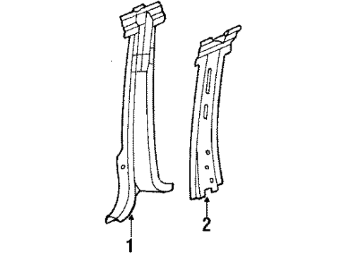 1985 Chevy Celebrity Center Pillar Diagram