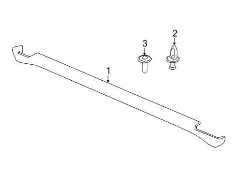 2003 Chevy Monte Carlo Exterior Trim - Pillars Diagram