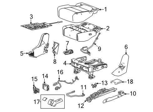 2025 Buick Enclave Second Row Seats Diagram 4 - Thumbnail