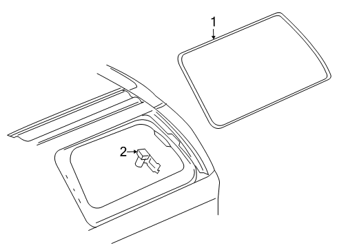 2002 GMC Envoy XL Glass & Hardware - Quarter Panel Diagram 2 - Thumbnail