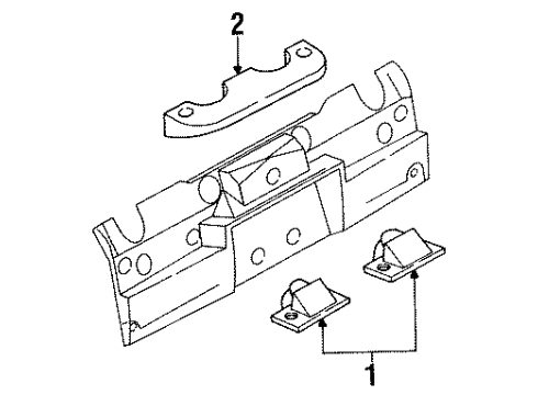 1995 Saturn SL2 License Lamps Diagram