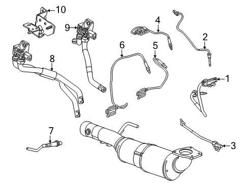 2024 Chevy Suburban Emission Components Diagram
