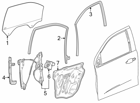 2019 Chevy Colorado Front Door Diagram
