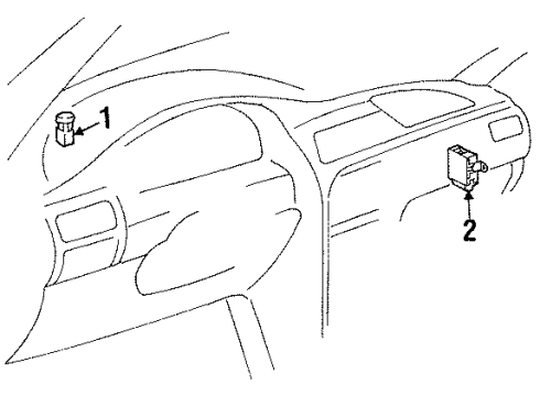 1999 Chevy Prizm Daytime Running Lamp Components Diagram