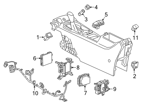 2016 Chevy Cruze Center Console Diagram
