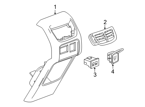 2020 Chevy Blazer Air Duct, Black Diagram for 84372586
