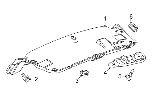2018 Chevy Cruze Interior Trim - Trunk Diagram