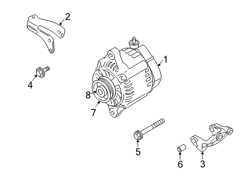 2004 Chevy Tracker Alternator Diagram 2 - Thumbnail
