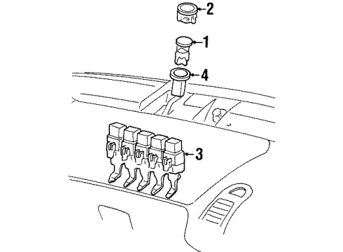 1996 Buick Skylark Daytime Running Lamp Components Diagram