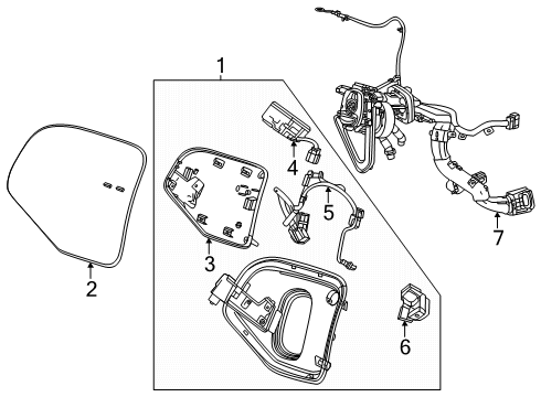 2025 Cadillac OPTIQ Electrical Components - Fender Diagram