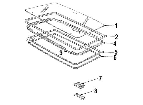 1984 Oldsmobile Firenza Sunroof Diagram