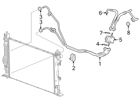 2025 Chevy Trax Trans Oil Cooler Diagram