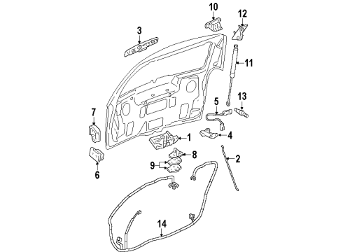 1997 Oldsmobile Silhouette Lift Gate Diagram