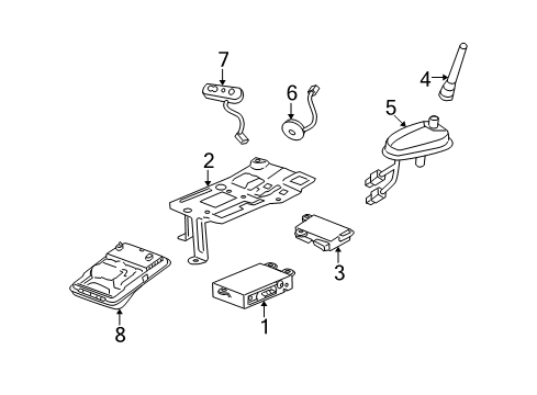 2009 Saturn Vue Bracket Diagram for 25824994