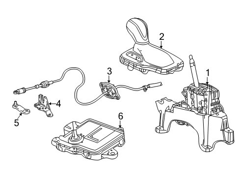 2019 Buick Regal TourX Control Cable Diagram for 84308113