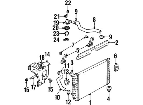 1999 Chevy Lumina Hose Diagram for 12351490