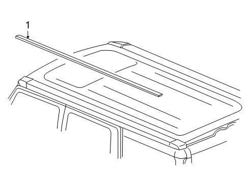 2006 Hummer H2 Exterior Trim - Roof Diagram 2 - Thumbnail