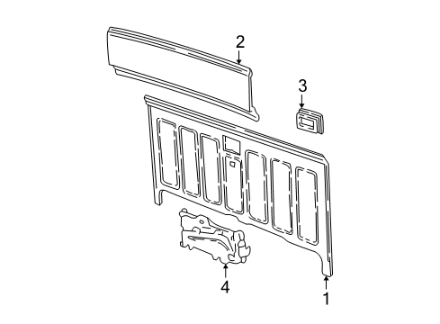 1994 Chevy S10 Back Panel Diagram