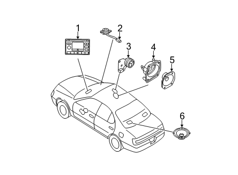 1997 Buick Park Avenue Radio Diagram for 16201164