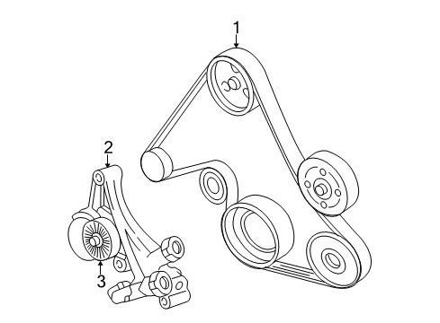 2002 Chevy Monte Carlo Belts & Pulleys - Belts Diagram 2 - Thumbnail