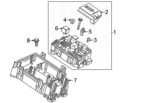 2025 Buick Envista Fuse & Relay Box Diagram for 42833151