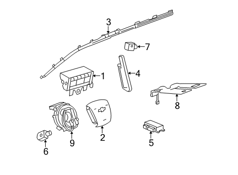 2010 Chevy Equinox Supplemental Restraint System Diagram