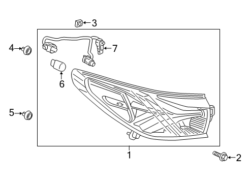 2025 Chevy Blazer Tail Lamps Diagram