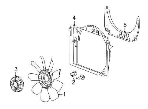 2010 Hummer H3T Cooling Fan Diagram