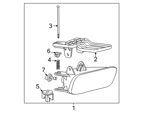 2001 GMC Sierra 1500 Fog Lamp Assembly, Front Passenger Side Diagram for 19433558