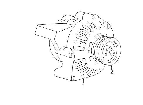 2005 Buick Rainier Alternator Diagram for 19244750