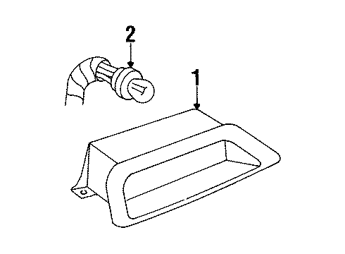 1997 Pontiac Bonneville High Mount Lamps Diagram