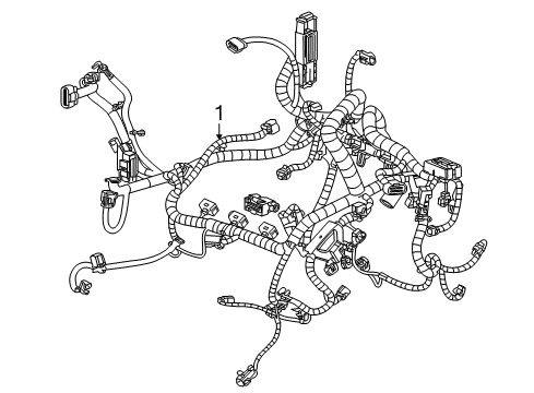 2016 Buick Enclave Engine Harness Diagram for 84216869