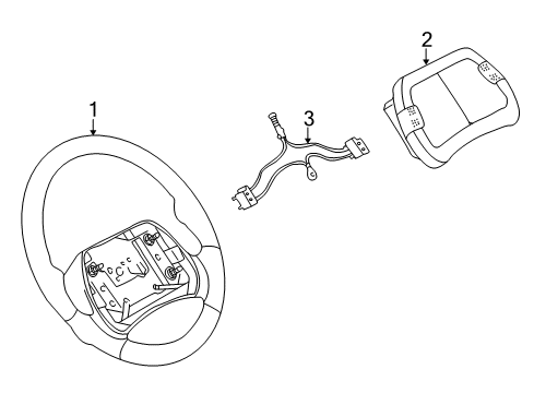 1993 Chevy Camaro Steering Wheel Diagram 2 - Thumbnail