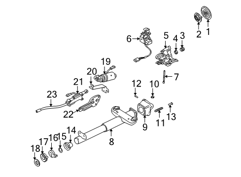 2000 Chevy Corvette Housing & Components Diagram