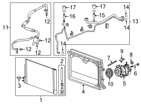 2018 Buick Regal TourX Clutch Kit Diagram for 84364333