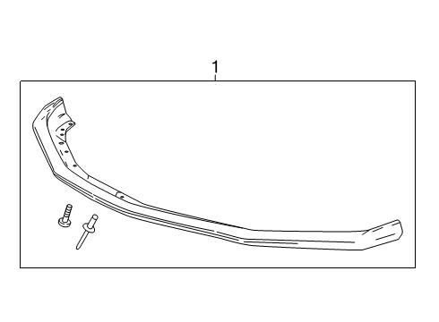 2024 Chevy Camaro Front Spoiler Diagram
